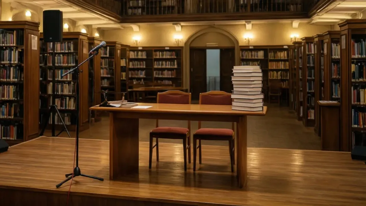 Spotkanie autorskie z pisarzem w Bibliotece Głównej przy ulicy Targowej Spotkanie autorskie z pisarzem w Bibliotece Głównej przy ulicy Targowej