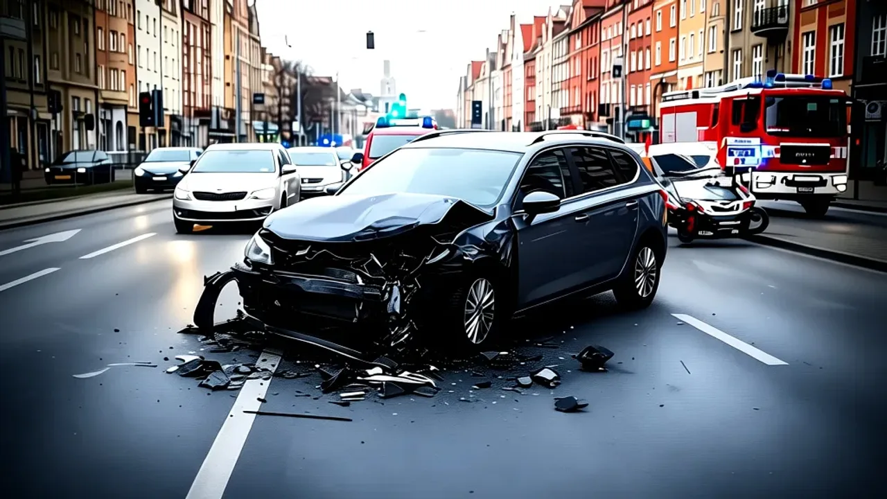 Wypadek na al. Grunwaldzkiej – policja szuka świadków Wypadek na al. Grunwaldzkiej – policja szuka świadków